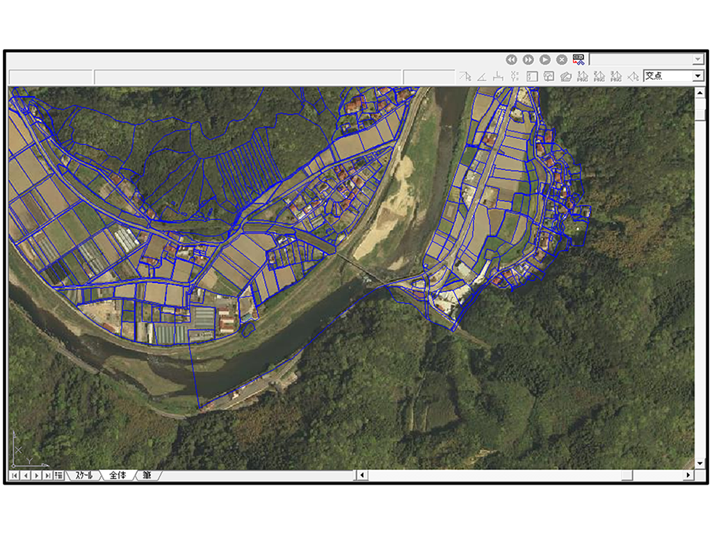 地理院航空写真を表示しジオコーディングで位置指定