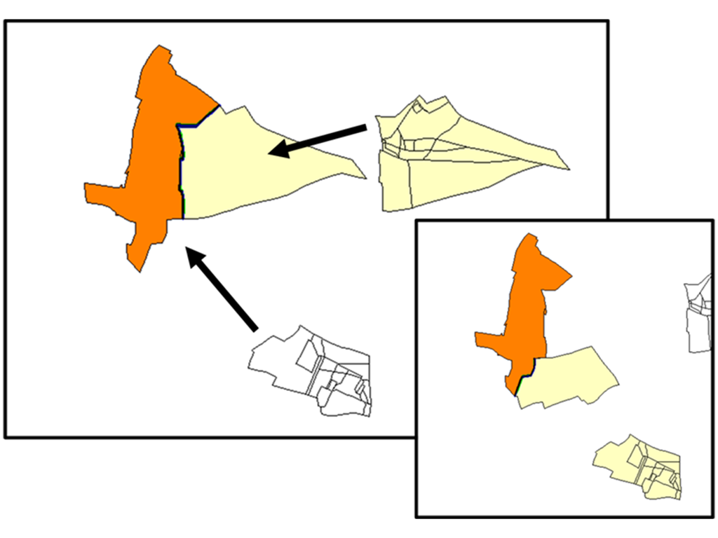 任意座標の補正結合・外周補正結合